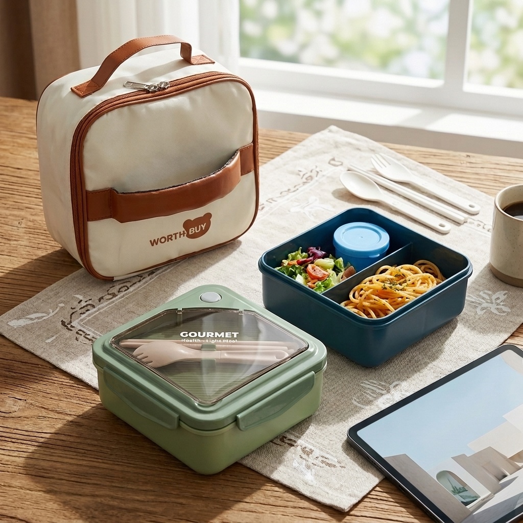 Meal Prep Meal Ideas - Microwavable Plastic Bento Lunch Box Leakproof