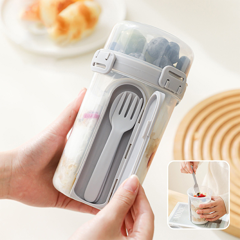 600ML Salad Oatmeal Cup Breakf - Meal Prep Yogurt Cups ulasan dan harga