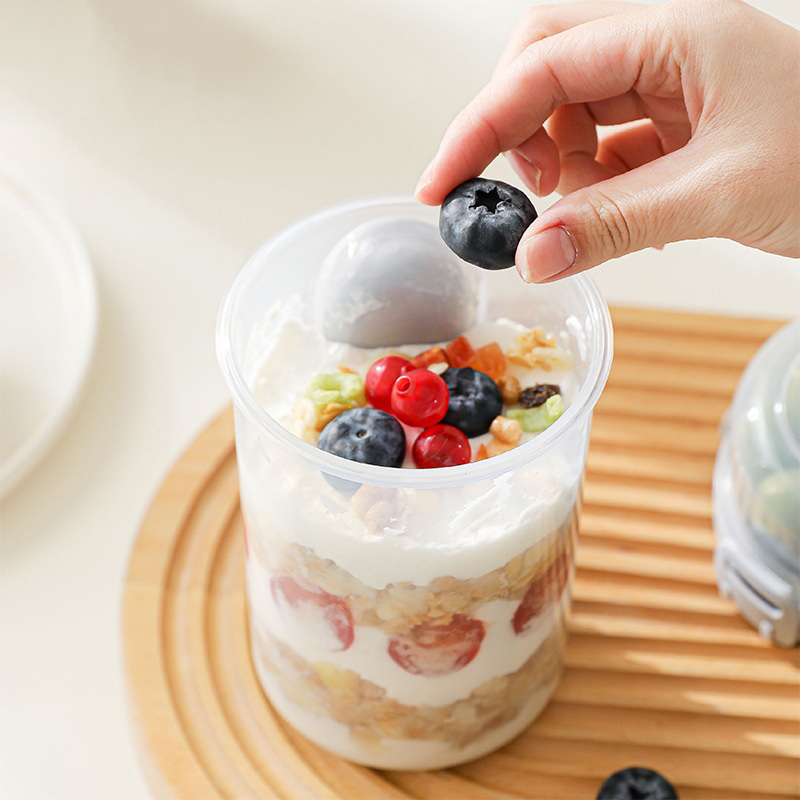 600ML Salad Oatmeal Cup Breakf - Meal Prep Yogurt Cups ulasan dan harga