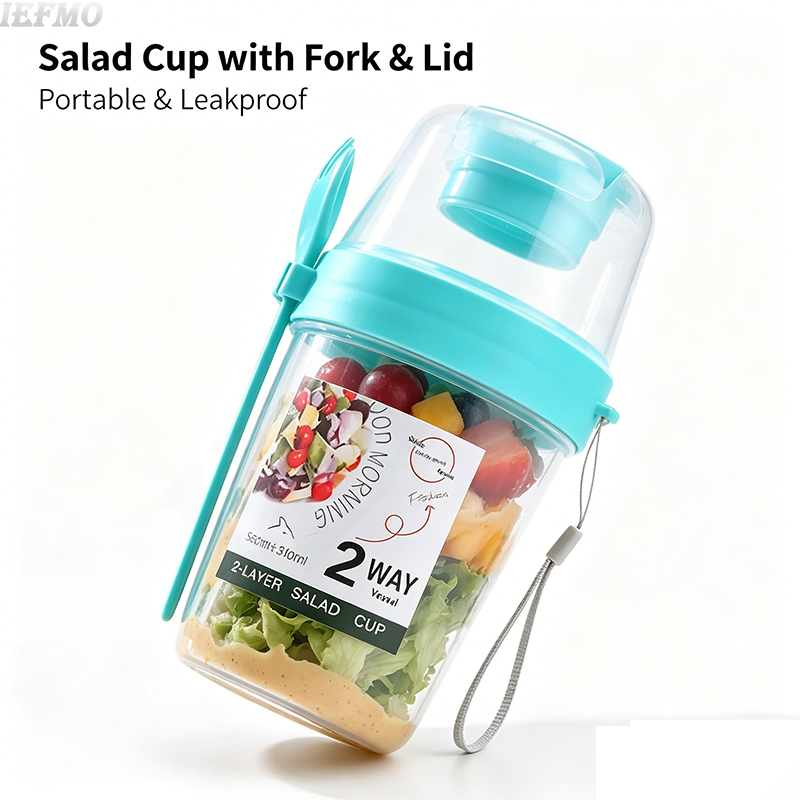 On-the-Go Salad Bowl Set with  - Meal Prep Yogurt Cups ulasan dan harga