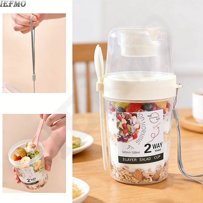 On-the-Go Salad Bowl Set with  - Meal Prep Yogurt Cups ulasan dan harga