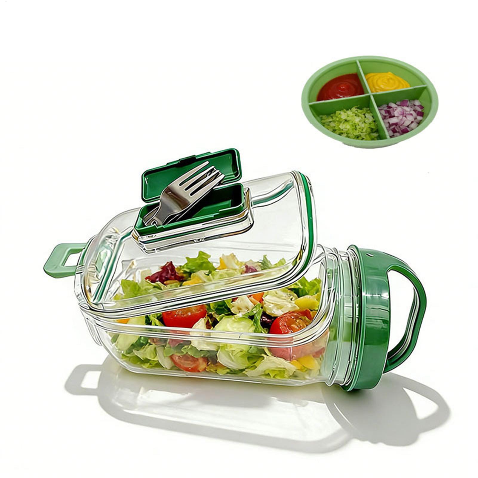 Side-Opening Salad Jar 1000ml  - Meal Prep Gym ulasan dan harga