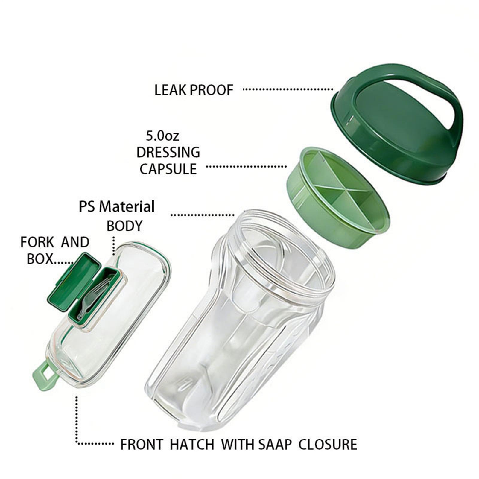 Side-Opening Salad Jar 1000ml  - Meal Prep Gym ulasan dan harga
