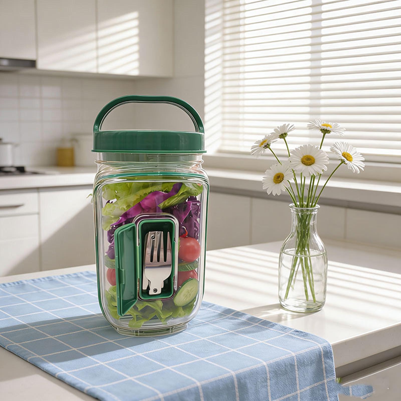 Side-Opening Salad Jar 1000ml  - Meal Prep Gym ulasan dan harga