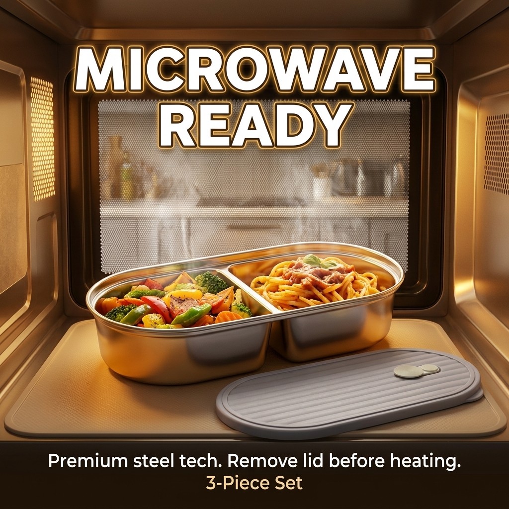 Microwavable 304 Stainless Ste - Meal Prep Meal Ideas ulasan dan harga