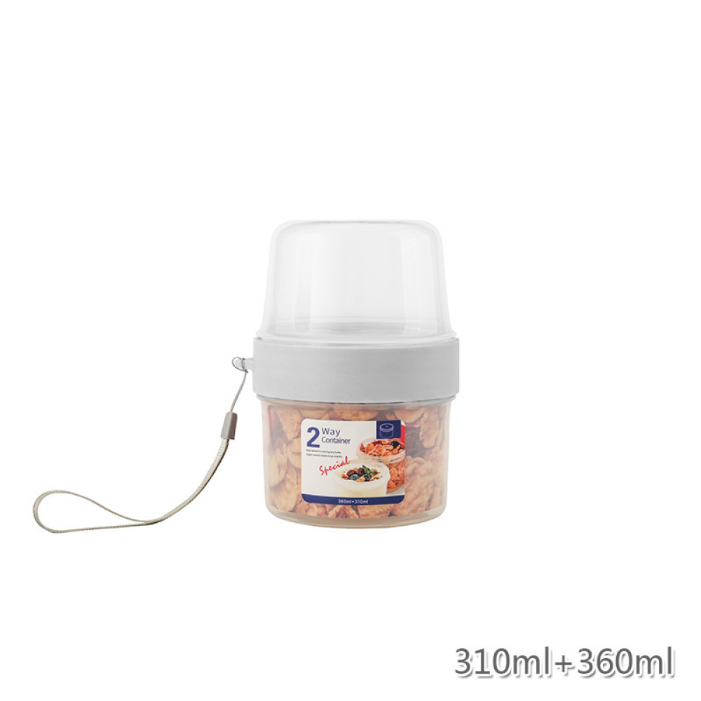 Double Layer Airtight Food Box - Meal Prep Yogurt Cups ulasan dan harga