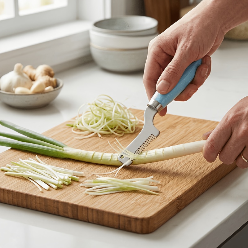 1pc Plastic Handle Scallion Ch - Meal Prep Restaurant ulasan dan harga