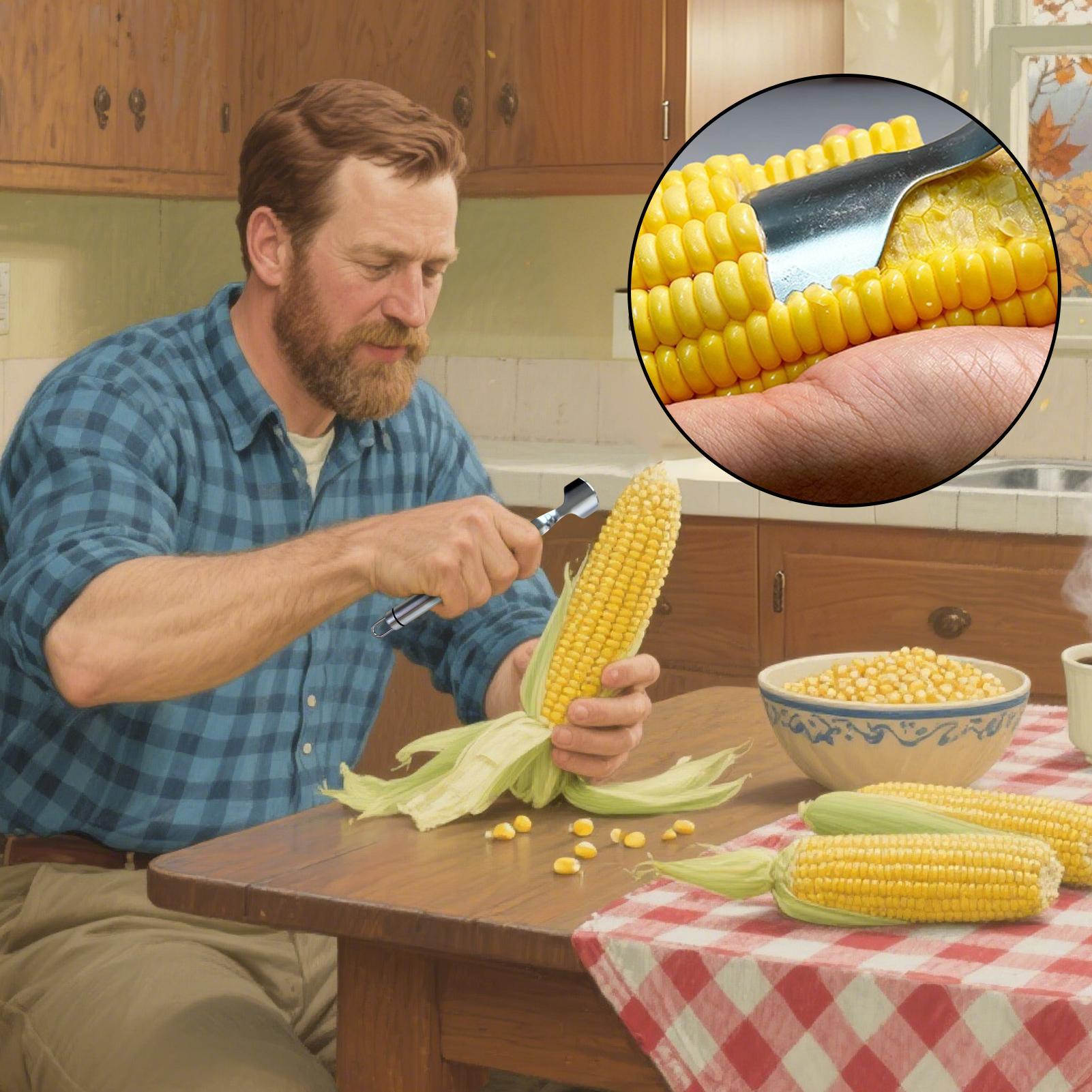Corn Peeler Corn Kernel Remove - Meal Prep Restaurant ulasan dan harga
