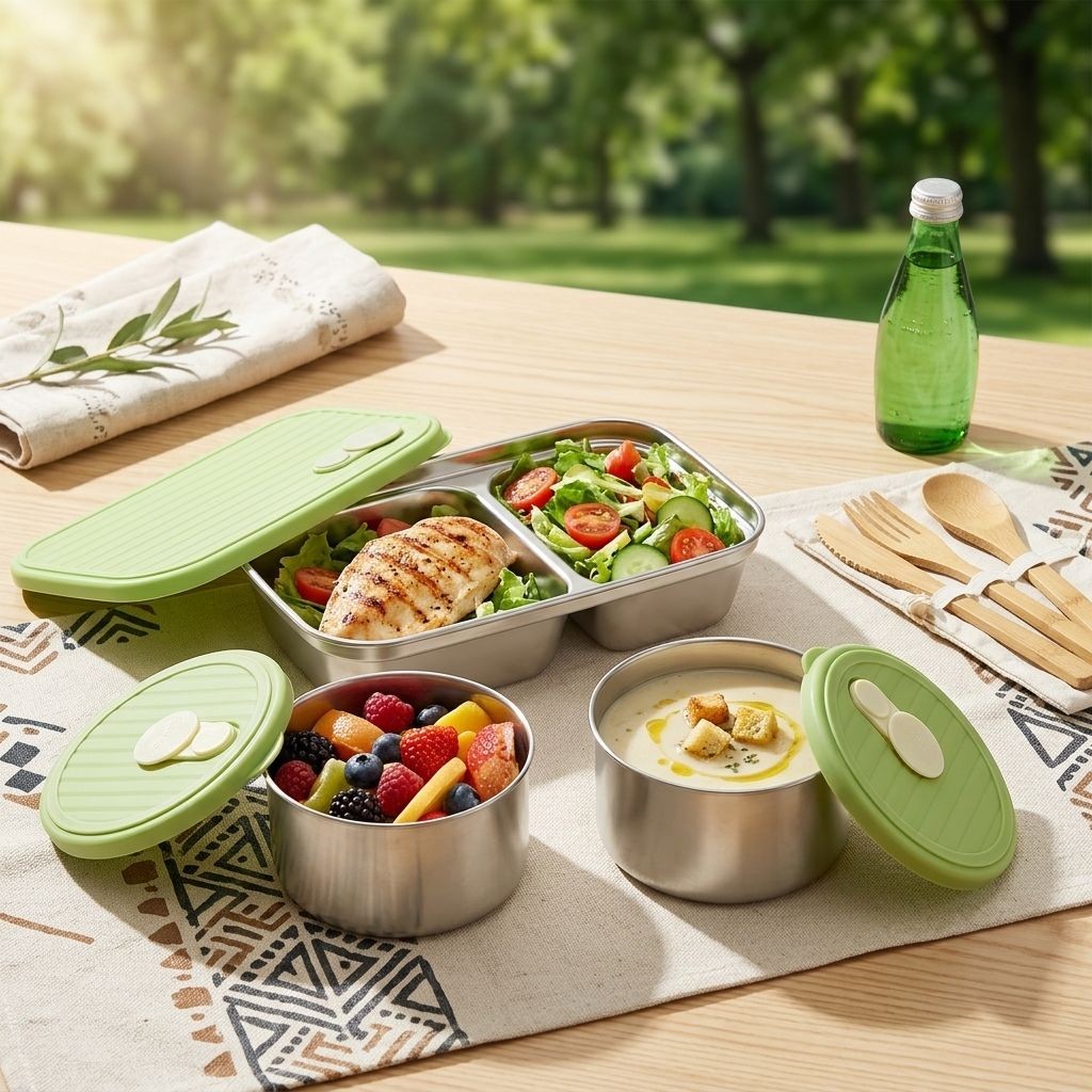 Microwave Safe 304 Stainless S - Meal Prep Meal Ideas ulasan dan harga
