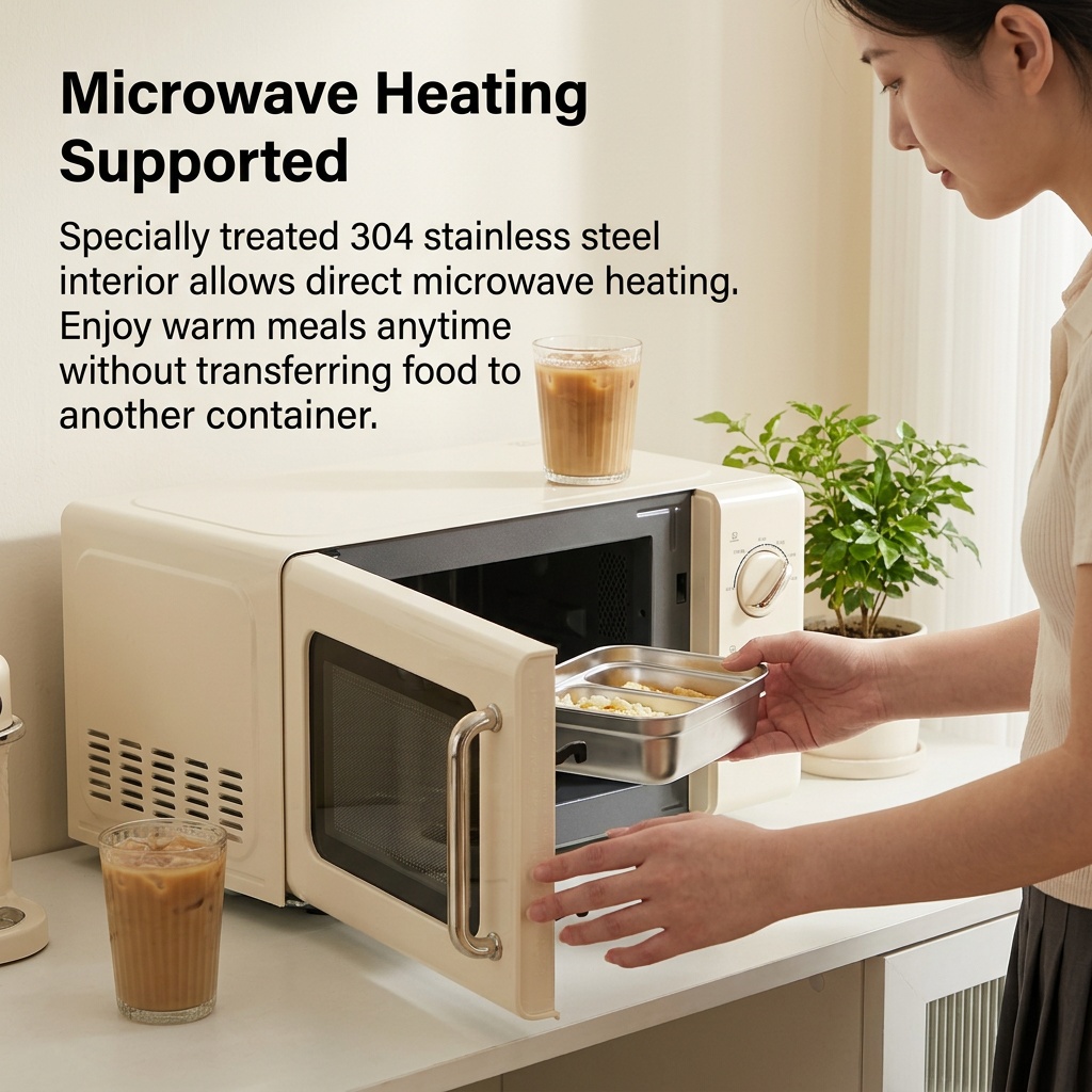 Microwave Safe 304 Stainless S - Meal Prep Meal Ideas ulasan dan harga