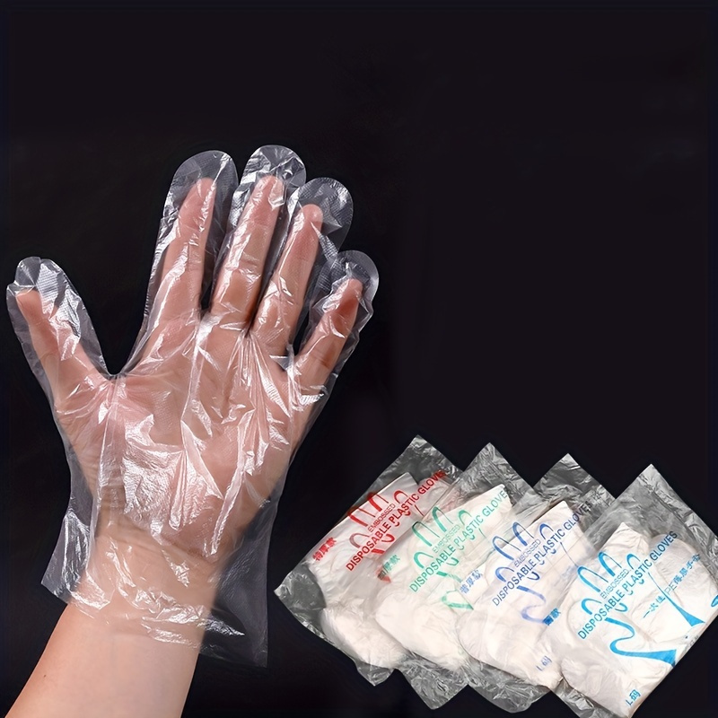 100pcs Plastic Disposable Glov - Meal Prep Restaurant ulasan dan harga