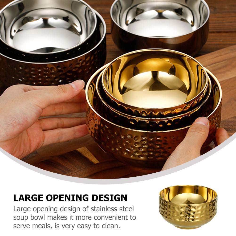 Stainless Steel Bowl Large Ope - Meal Prep Restaurant ulasan dan harga