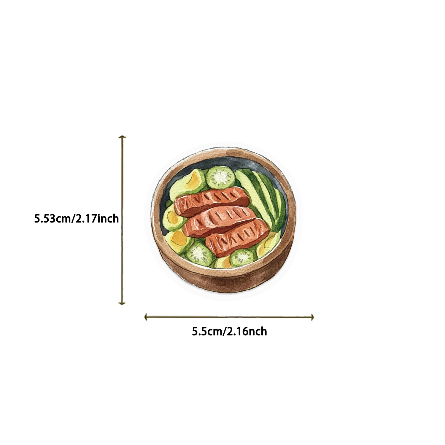 50PCS Watercolor Fitness Healt - Meal Prep Gym ulasan dan harga