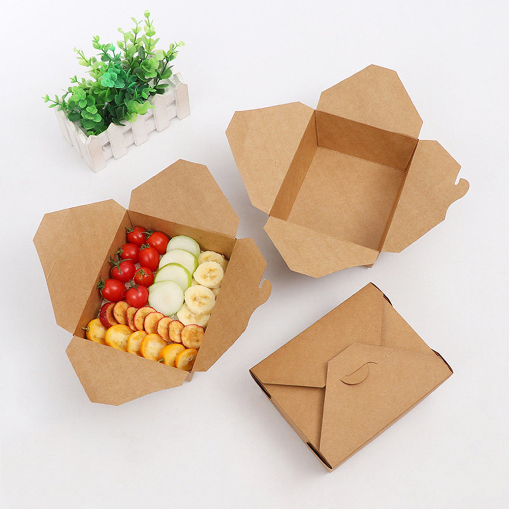20Pcs Kraft Paper Meal Prep Co - Meal Prep Delivery ulasan dan harga