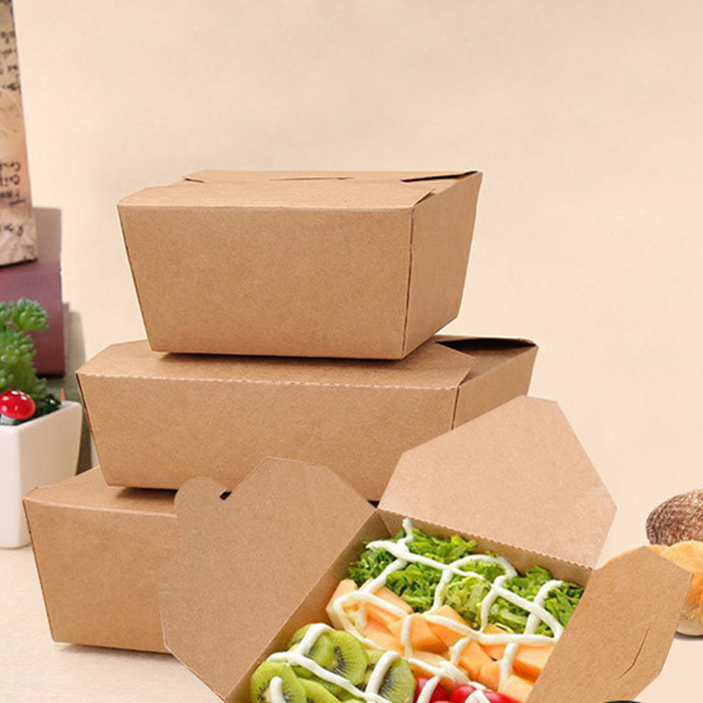 20Pcs Kraft Paper Meal Prep Co - Meal Prep Delivery ulasan dan harga