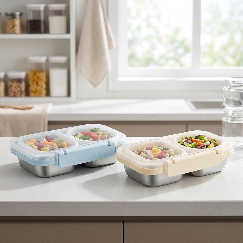2 Pack 400ml Stainless Steel L - Meal Prep Gym ulasan dan harga