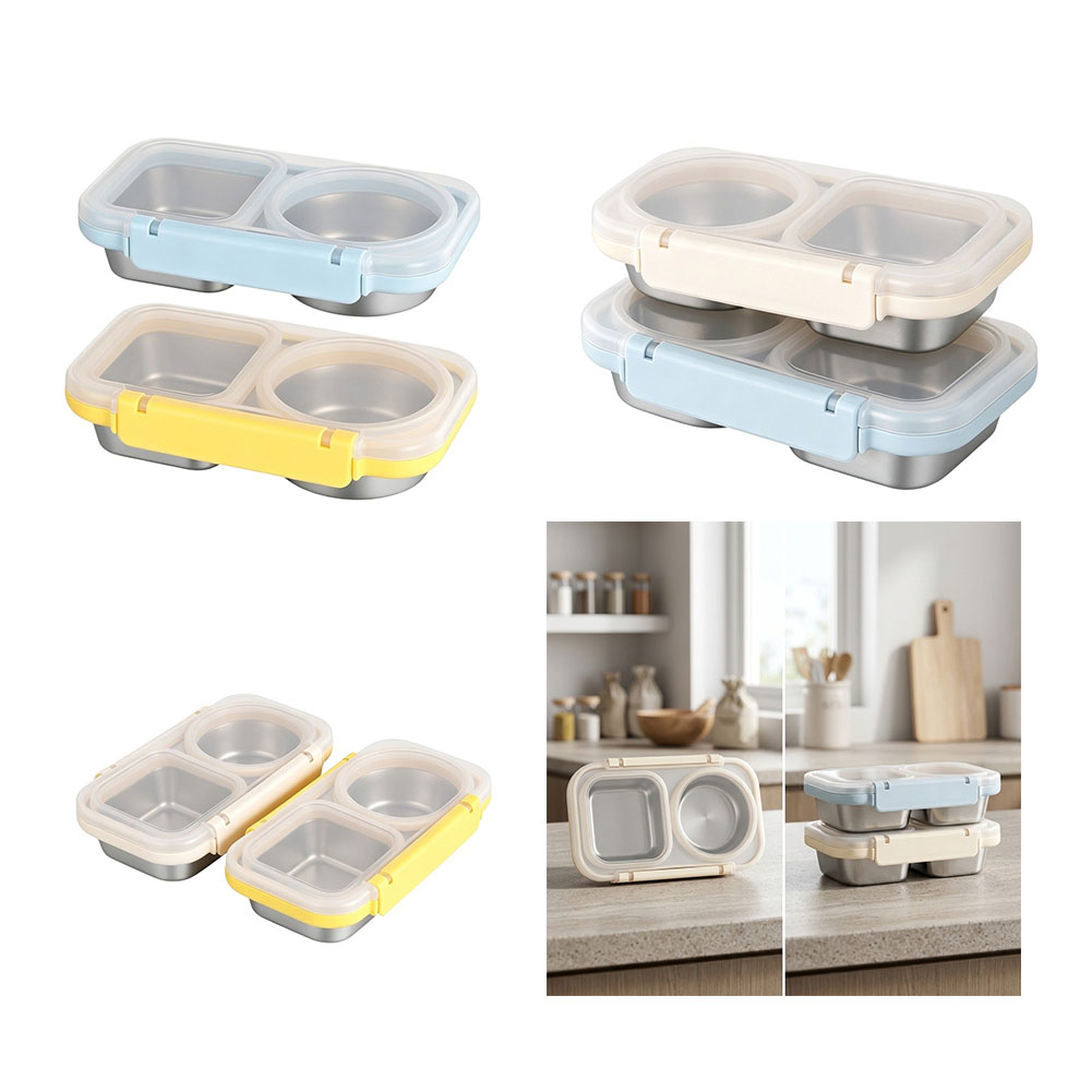 2 Pack 400ml Stainless Steel L - Meal Prep Gym ulasan dan harga