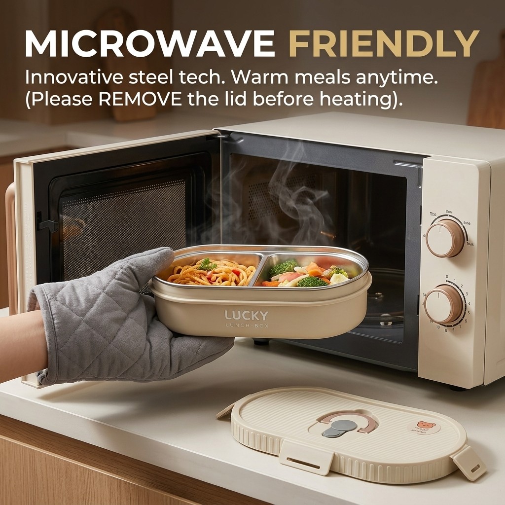 Microwavable 304 Stainless Ste - Meal Prep Meal Ideas ulasan dan harga