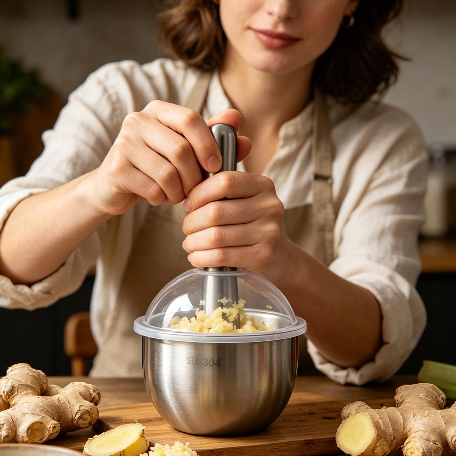 Garlic Mincer Tool Manual Food - Meal Prep Restaurant ulasan dan harga