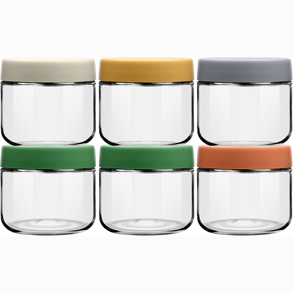 10oz Glass Overnight Oats Jars - Meal Prep Yogurt Cups ulasan dan harga