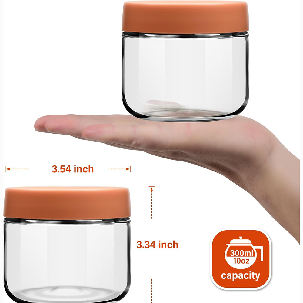 10oz Glass Overnight Oats Jars - Meal Prep Yogurt Cups ulasan dan harga