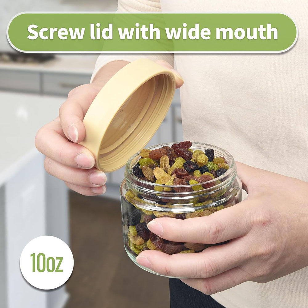 10oz Glass Overnight Oats Jars - Meal Prep Yogurt Cups ulasan dan harga