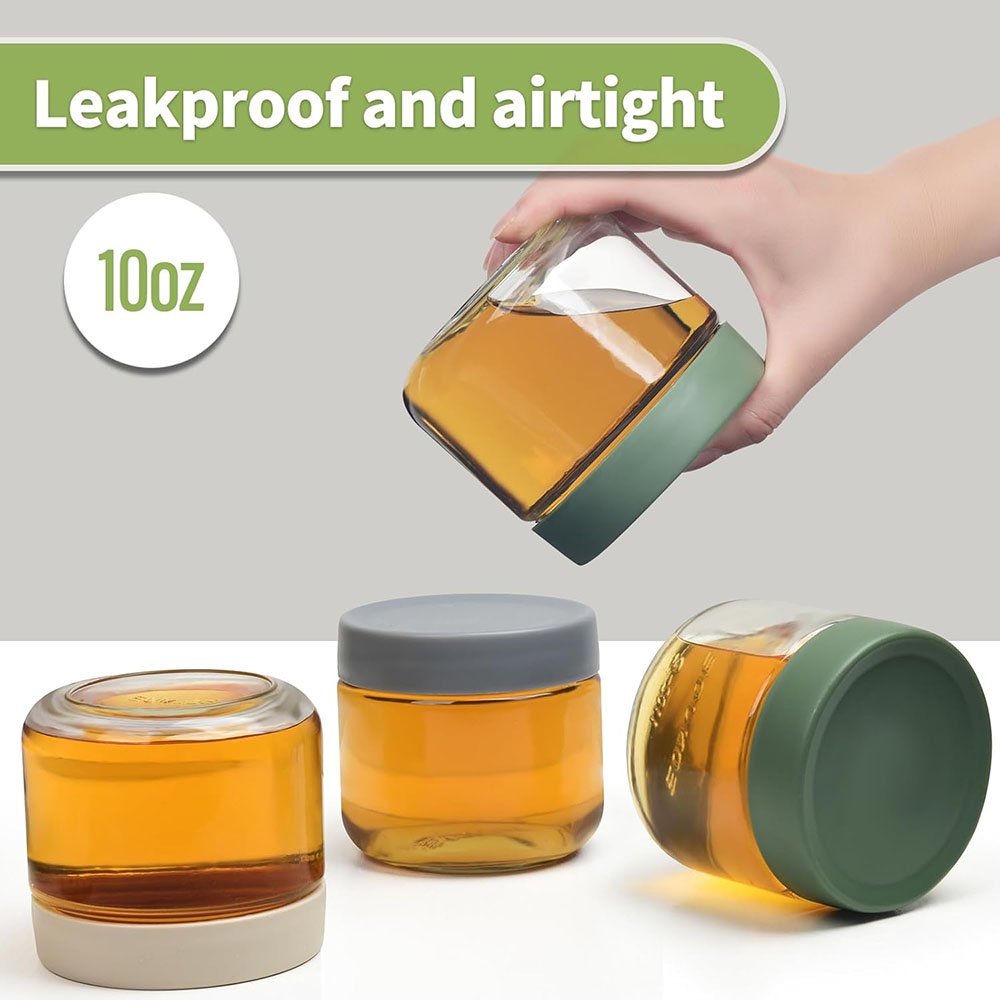 10oz Glass Overnight Oats Jars - Meal Prep Yogurt Cups ulasan dan harga