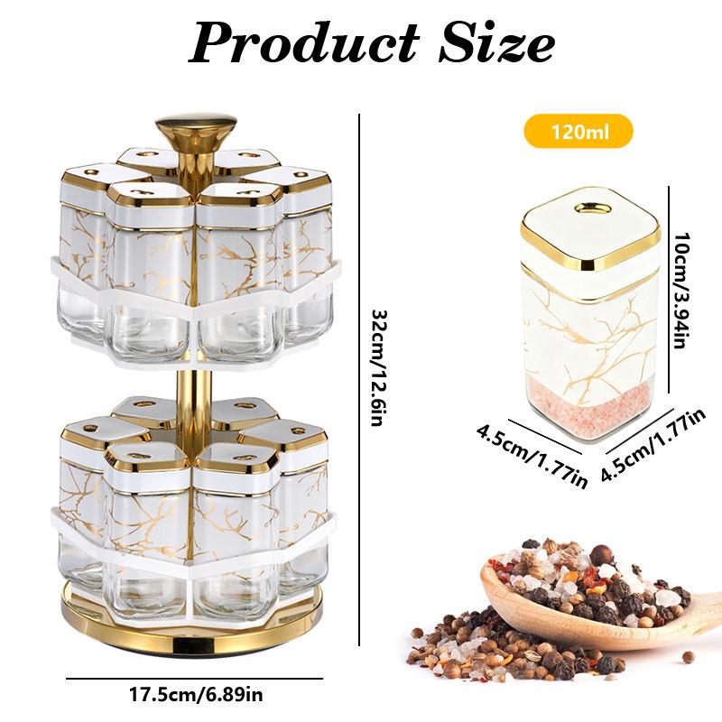 360° Rotating Spice Rack Organ - Herb Keeper Bottle ulasan dan harga
