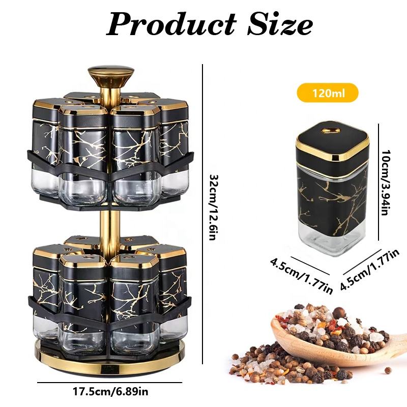 360° Rotating Spice Rack Organ - Herb Keeper Bottle ulasan dan harga