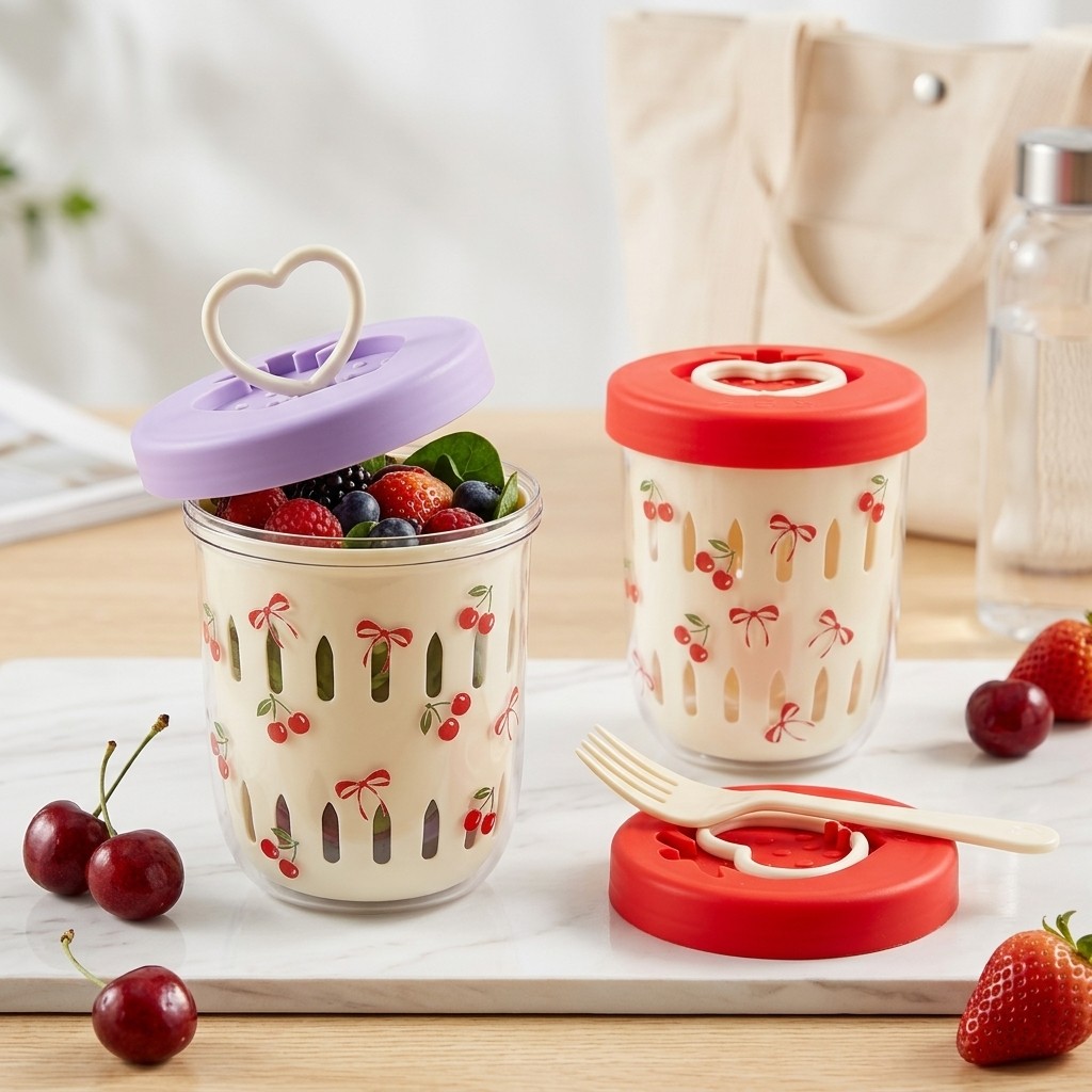 Plastic Salad Container with L - Meal Prep Yogurt Cups ulasan dan harga