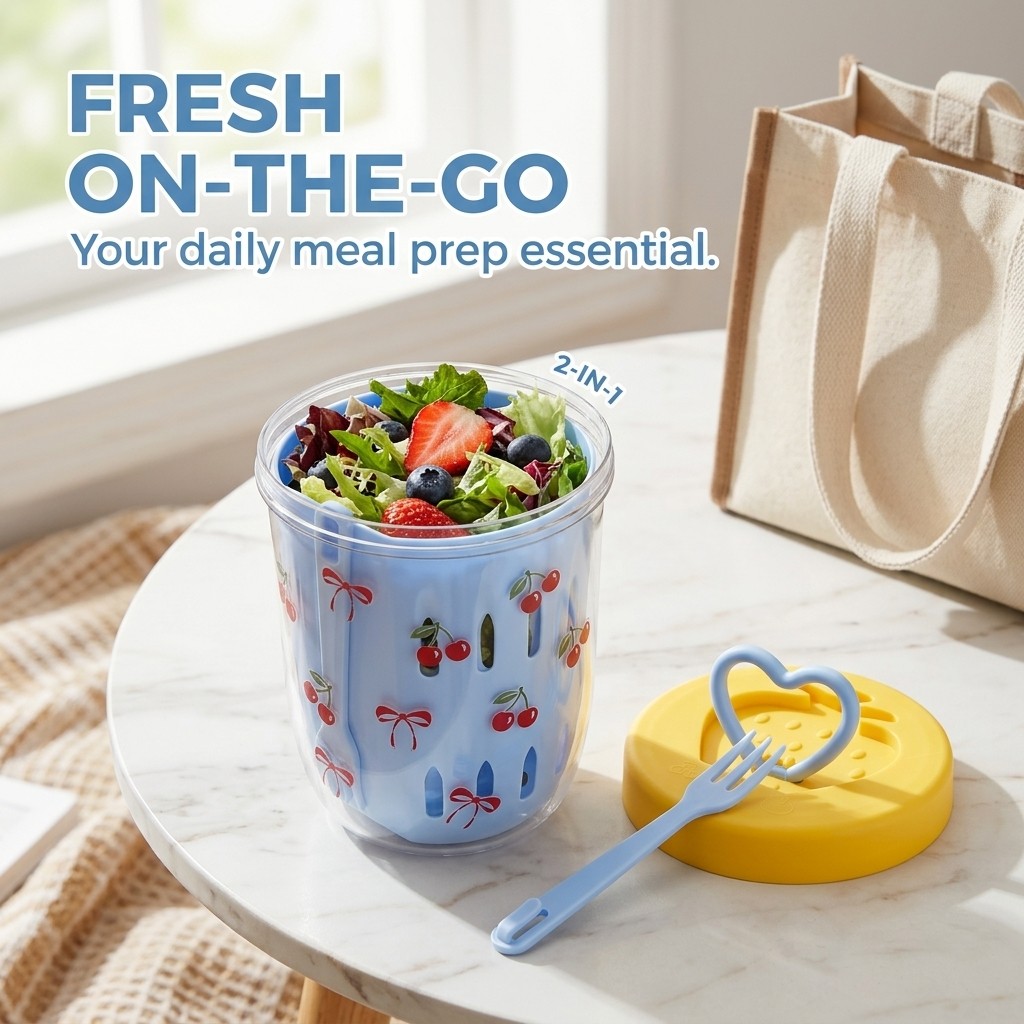 Plastic Salad Container with L - Meal Prep Yogurt Cups ulasan dan harga