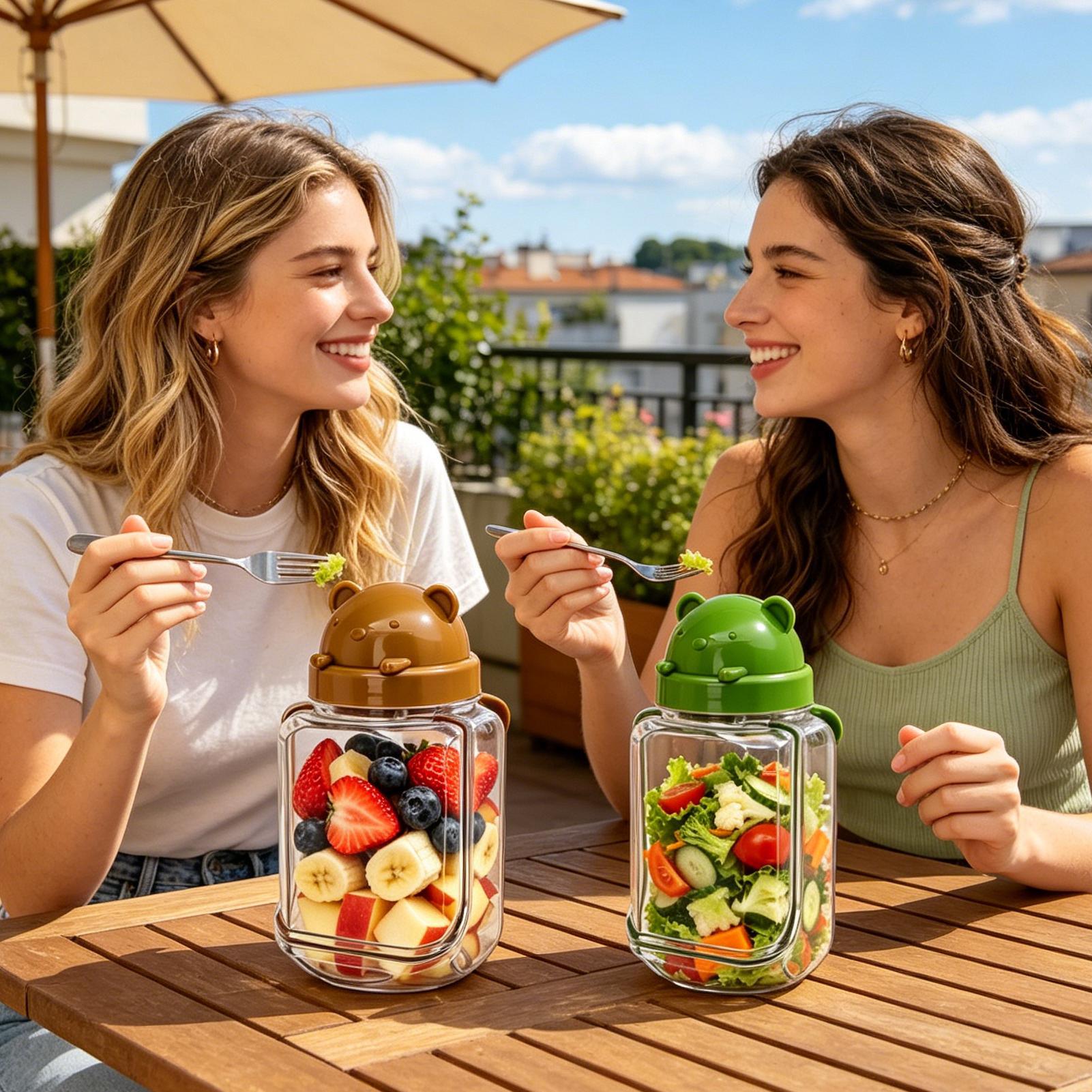 Meal Prep Jars Portable Leak-P - Meal Prep Gym ulasan dan harga